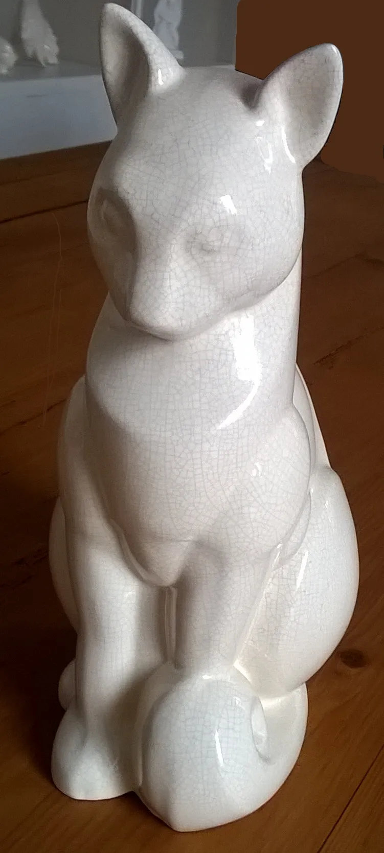 Sculpture animalière Art Déco en céramique, style caractéristique de George Lavroff pendant sa période parisienne