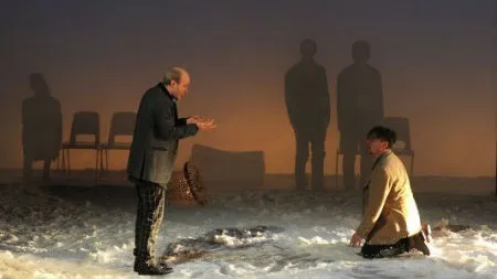 Comediens en scene dans Les tentations d